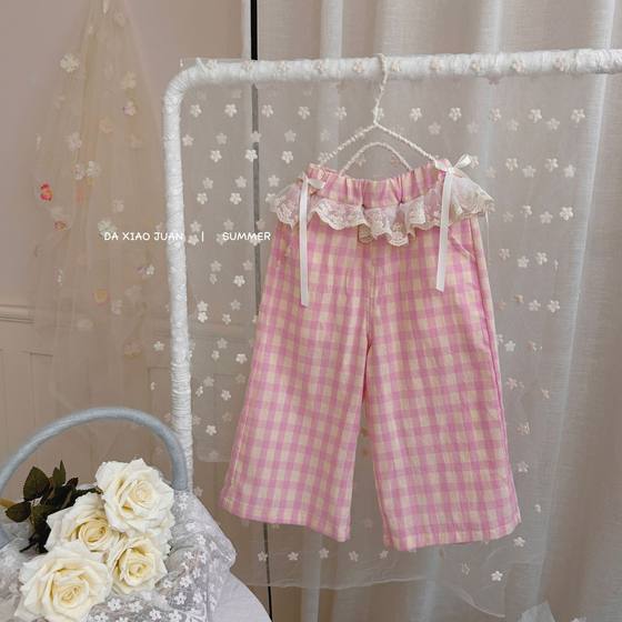[Size Volume] Summer New Children's Wear Plaid Casual Pants -52249