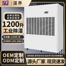定制除湿机厂用工业地下车库项目验收抽湿机大功率冷冻除湿1200L