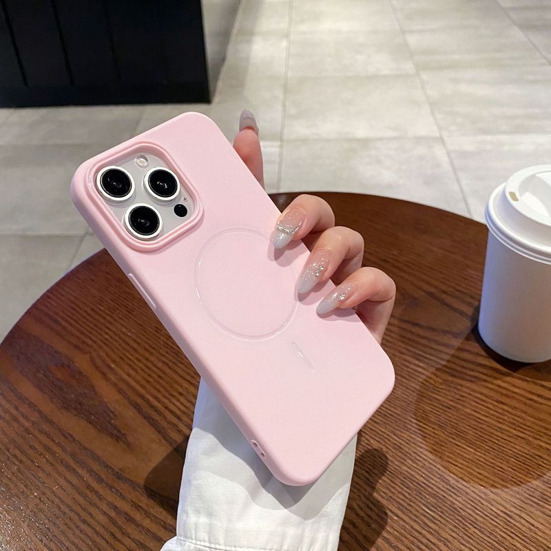 简约细圈磁吸苹果手机壳适用iPhone16promax小众小米15高级保护套|undefined