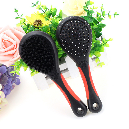 Wholesale double-sided pet comb, small dog needle comb, grooming comb, knotting comb, hair removal comb, dog supplies