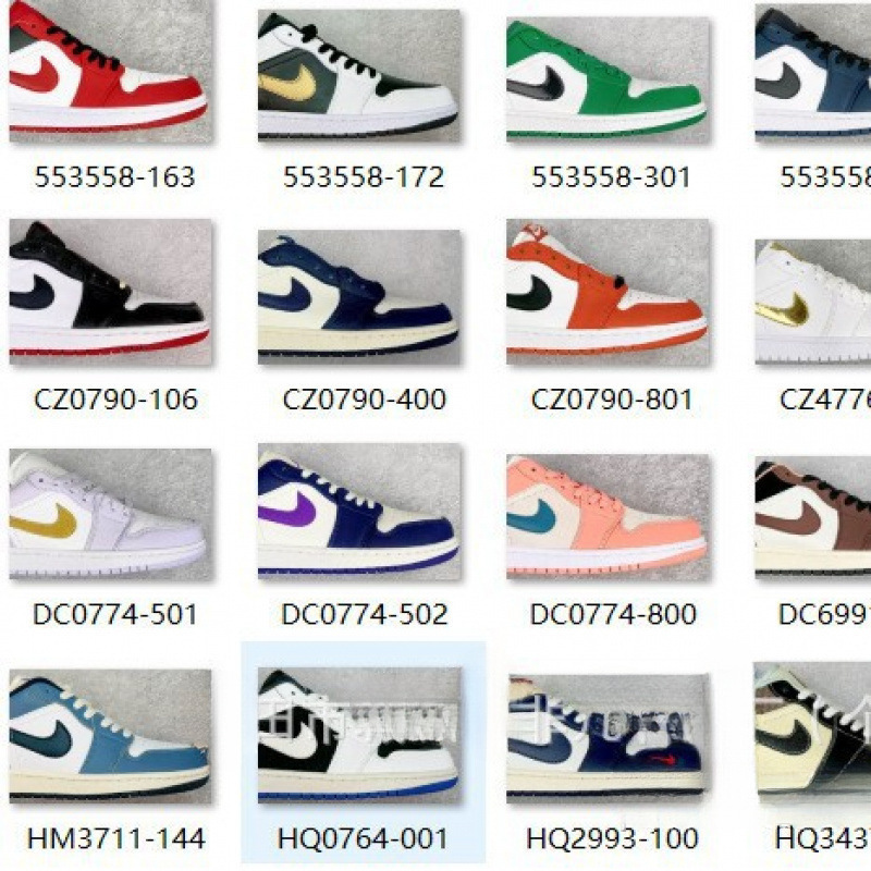 Adult Discount Shoes Version 1:1 Ajaj1 Jordan One Low-Top Sneakers Casual Shoes Men's Shoes Women's Sports Shoes
