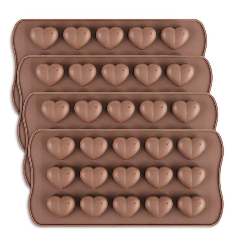 Molde de silicona de grado alimenticio para chocolate, molde DIY para dulces de tulipán, barra energética, molde de chocolate Dubai