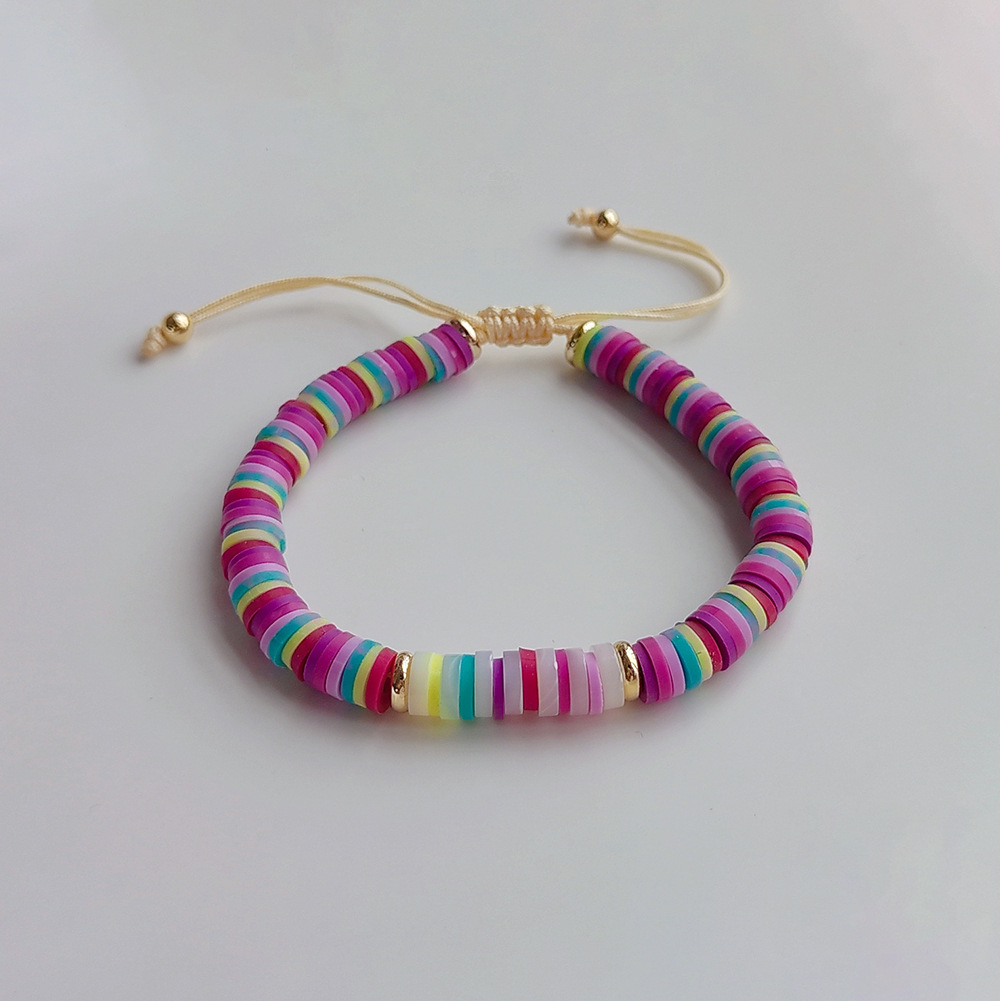 Geometric Pattern Casual Basic Geometric Freshwater Pearl Soft Clay Women's Bracelets