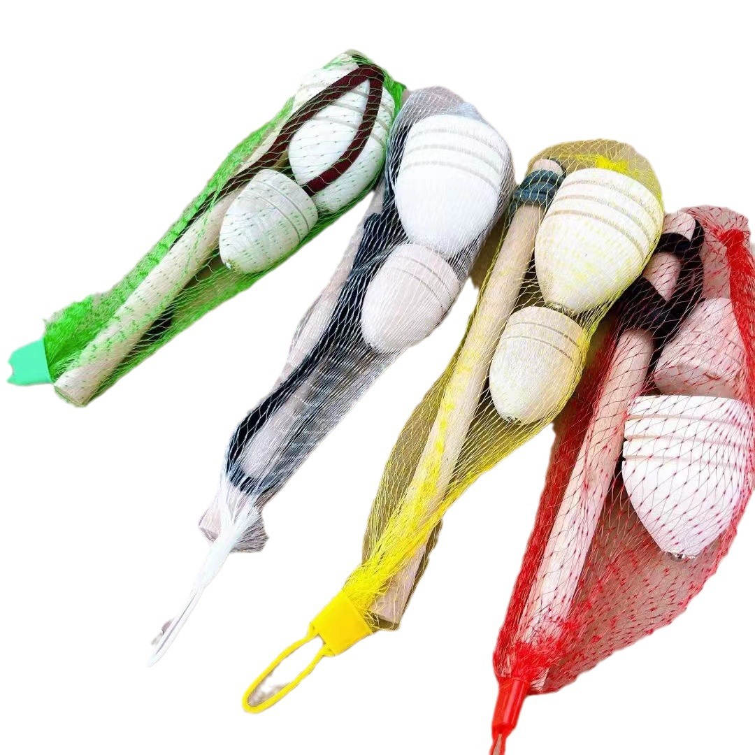 Juguetes giroscópicos infantiles nostálgicos giroscópicos de madera 2 bolsas de red giroscópicos de madera tradicional juguetes divertidos al por mayor