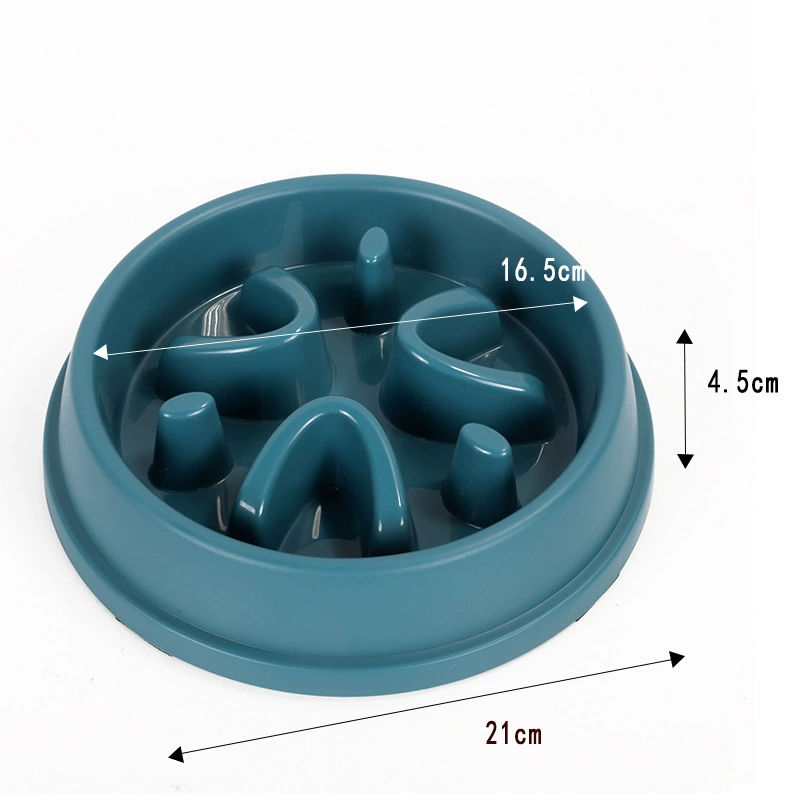 Собачья миска медленного кормления анти-скользящая посуда для животных, основание против опрокидывания, миска для собаки