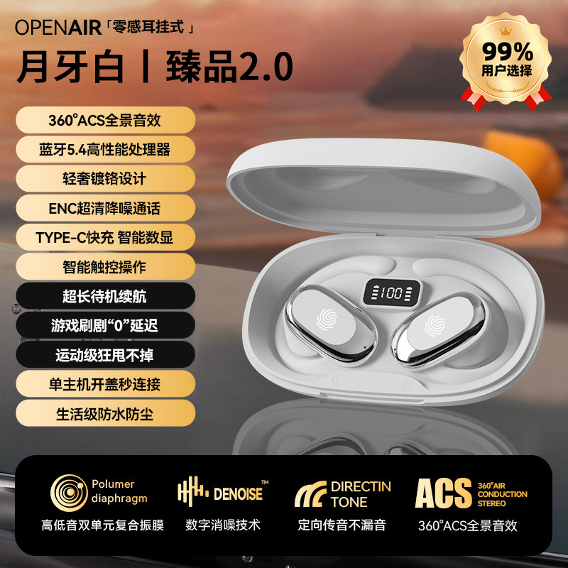 S300 挂耳式跨境新款高音质蓝牙5.4无感舒适佩戴超长续航数显通用|undefined
