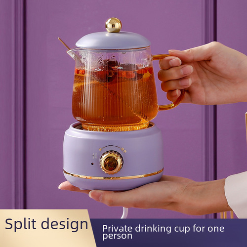 Vanchilu New Health Pot Household Small Multifunctional Glass Electric Stewer Tea Flower Tea Pot Wholesale Gift