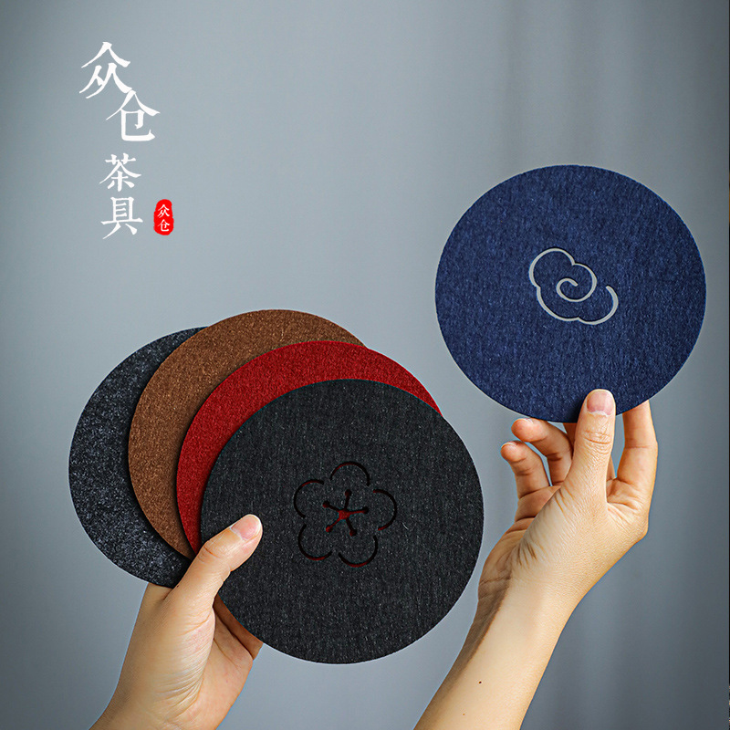 Tea Mat Absorbent Teapot Mat Felt Tea Cup Mat Heat Insulation Mat Kung Fu Tea Set Tea Ceremony Tea Cup Gasket Non-woven Fabric Tea Mat Absorbent Teapot Mat Felt Tea Cup Mat Heat Insulation Mat Kung Fu Tea Set Tea Ceremony Tea Cup Gasket Non-woven Fabric