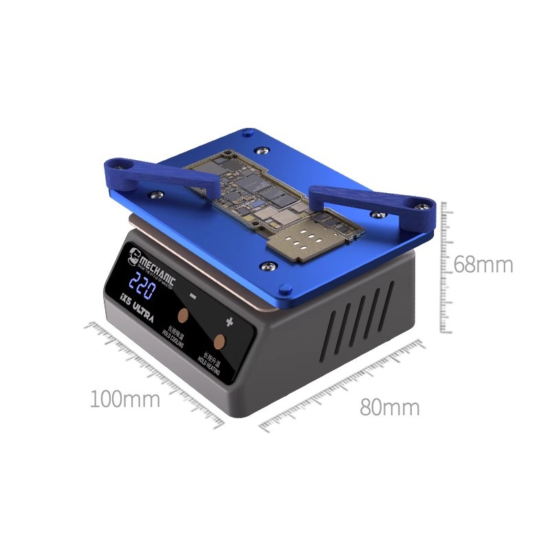 Tipo de mantenimiento universal de plantación de estaño plataforma de precalentamiento en capas de plantación de estaño adhesivo universal iX5UITRA mesa de calefacción