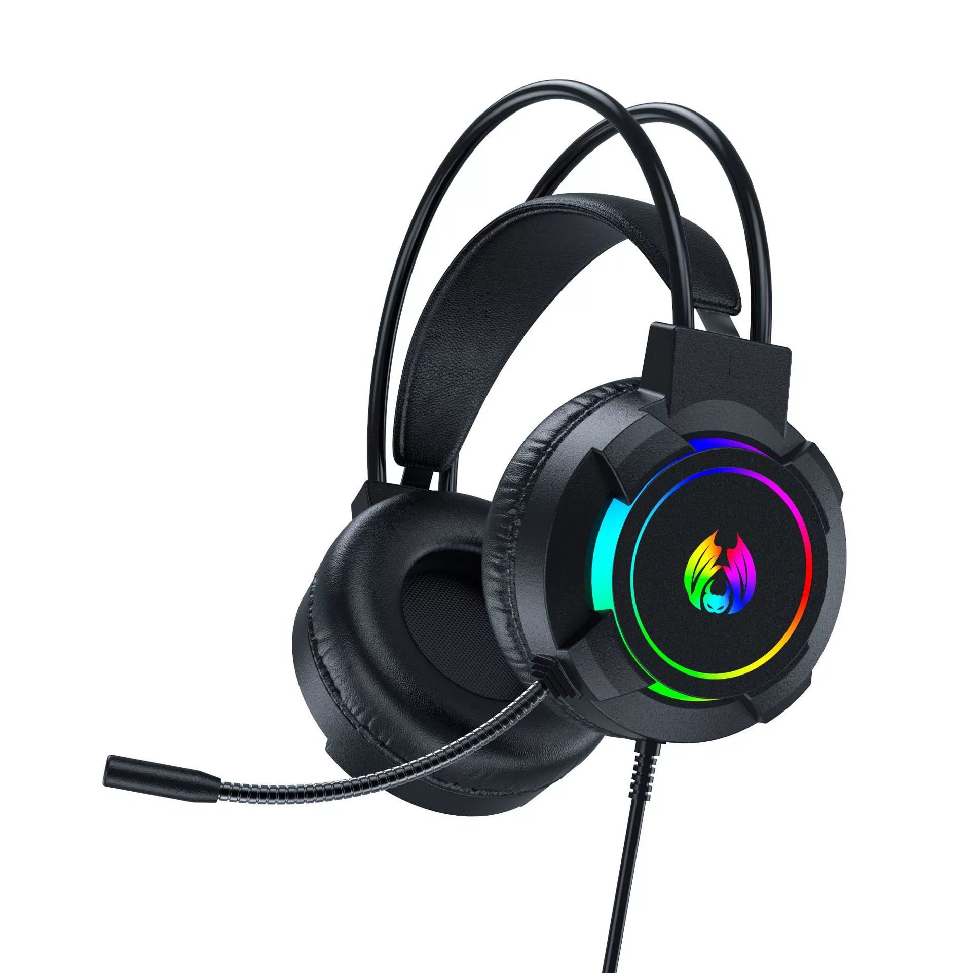 Головная игровая гарнитура H2 с RGB-подсветкой, популярная модель, прямые поставки от производителя