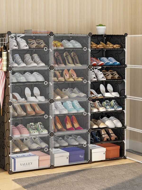 Shoe Rack Multi-Layer Simple Household Dormitory Door Large Capacity Economical Space-Saving Dust-Proof Storage Cabinet Entry Shoe Cabinet