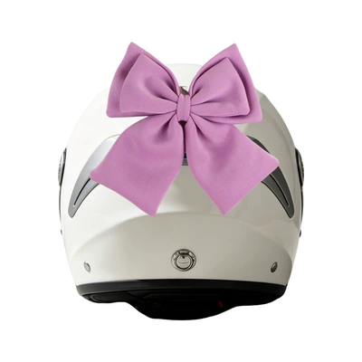 Helmet decorative bow accessory, Motosiklet dəbilqələri - bow-accessory-purple