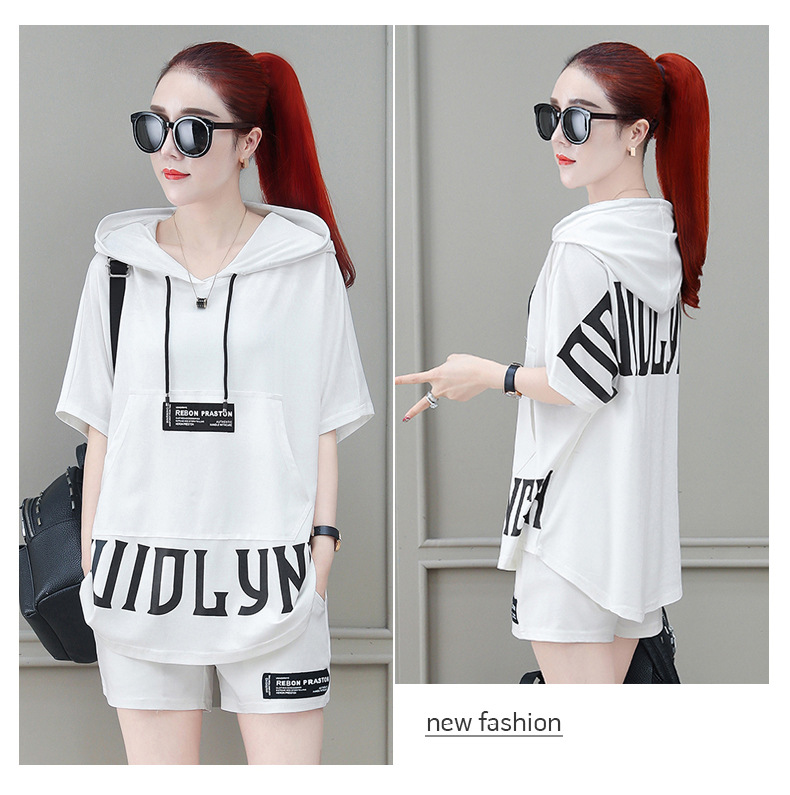 Casual Sportswear For Women, Outfit 2026 New Style, Fashionable And Trendy Summer Two-piece Shorts Set_ecoleips.com