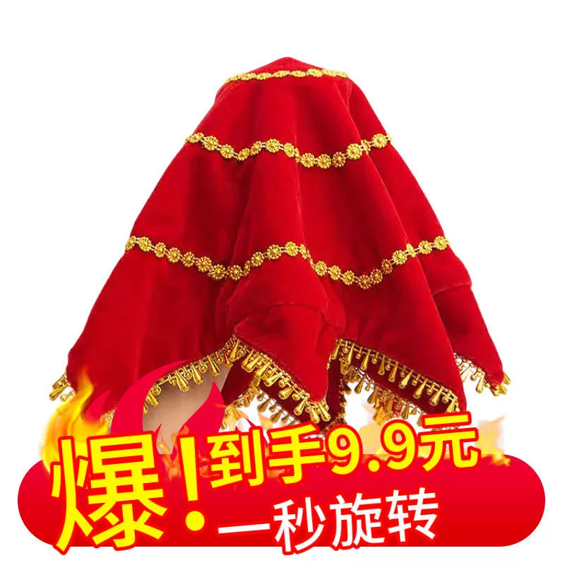 Золотой бархатный носовой платок танцует шелковый танец