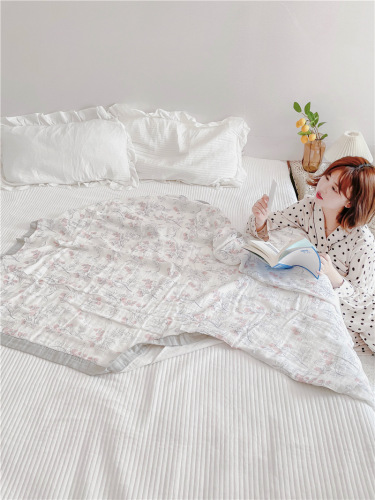  Summer Bamboo Cotton Gauze Air Conditioning Blanket Air Conditioning Quilt Large Size Adult Blanket Gauze Quilt