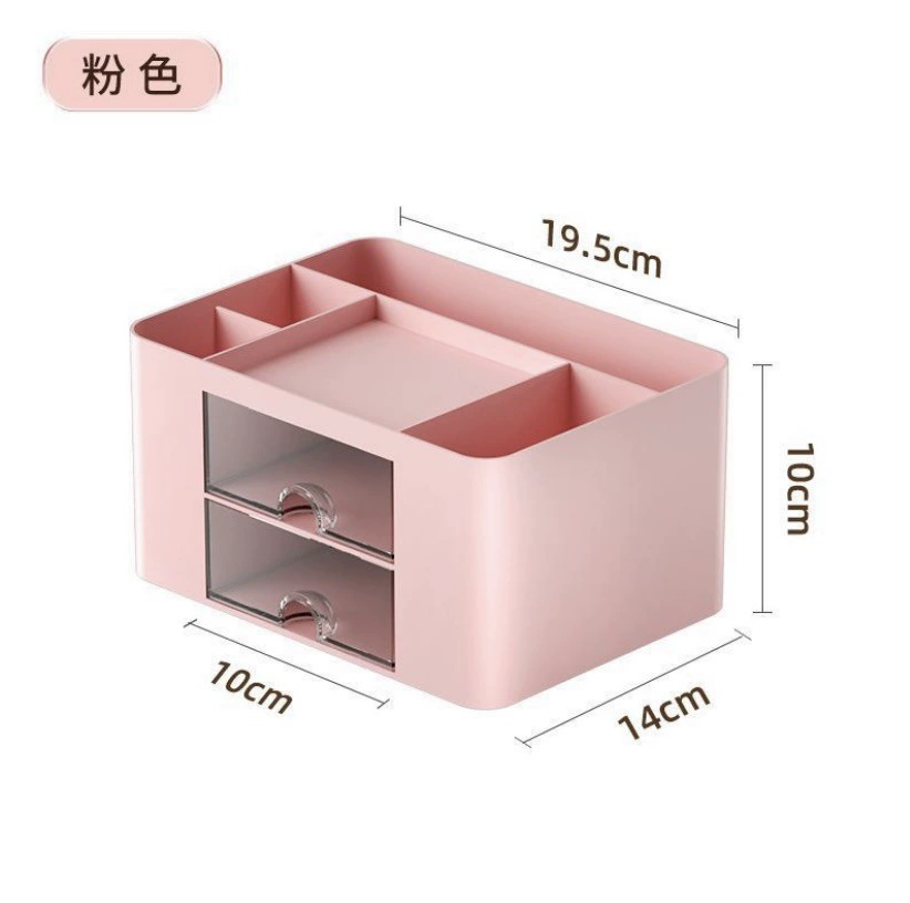 Stationery Combination Drawer Box, HIPS/Polystyrene/PP, 1–3 Drawers, Desk Organizer