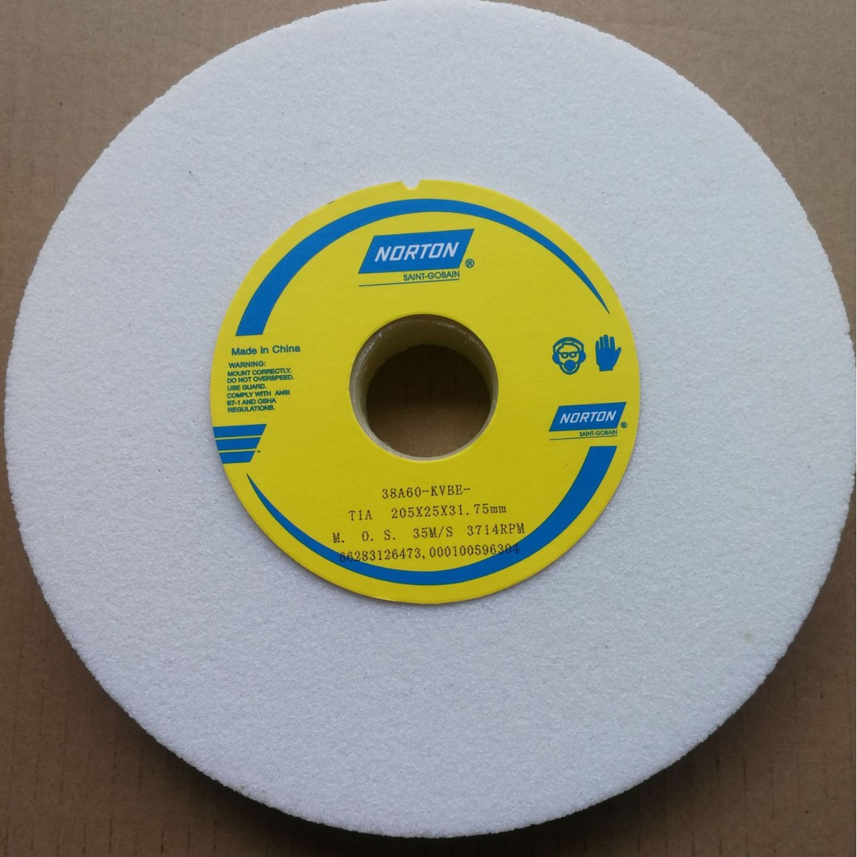 批发诺顿白刚玉白色诺顿砂轮38A46K205*25.4*31.75,规格齐全,
