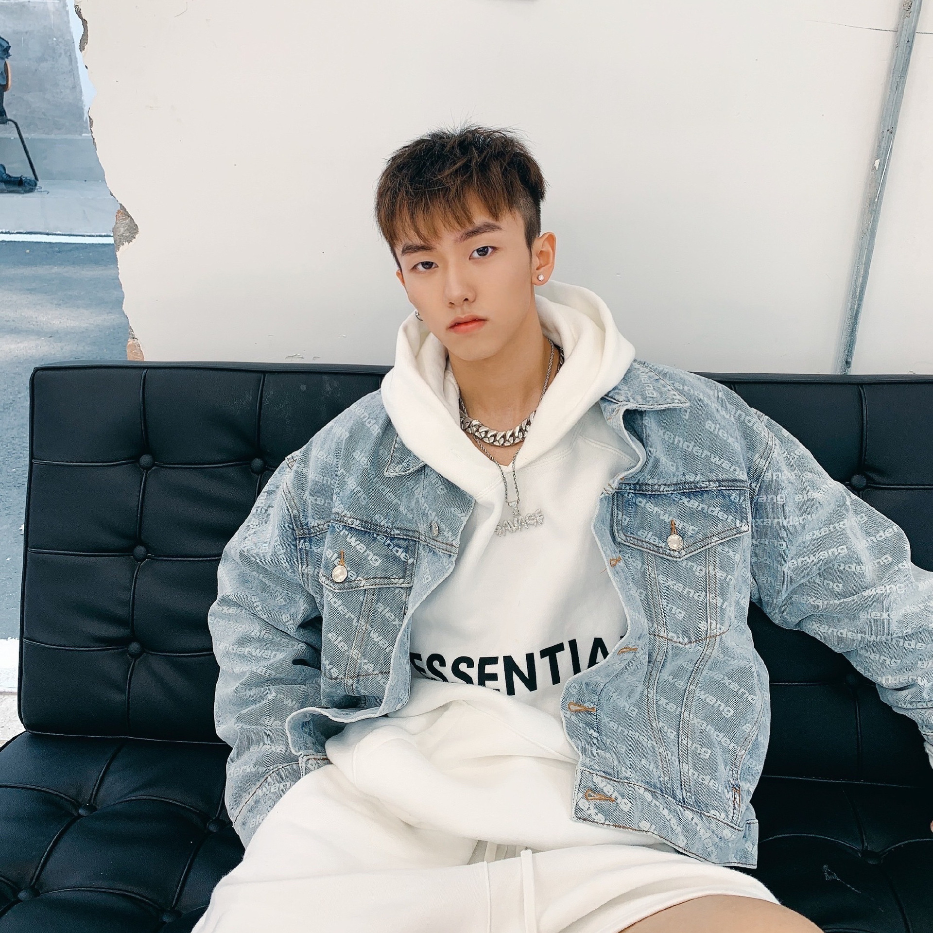 FOG multi-thread ESSENTIALS HHH sudadera con letras en el pecho sudadera con capucha de moda de venta al por menor para hombres y mujeres