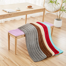 简约现代纯色长方形椅座垫长板凳坐垫长条垫板凳垫子毛绒椅垫