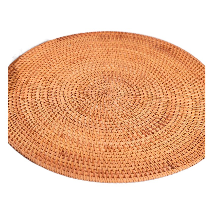 Vietnam ratán taza estera tazón de plato estera de aislamiento traje tetera estera plato estera de mesa juego de té estera de paja