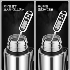 5YA1 Wholesale All Steel 316L Stainless Steel Large Insulated Cup Men's Large Capacity Hot Water Bottle Household 2000ml Portable