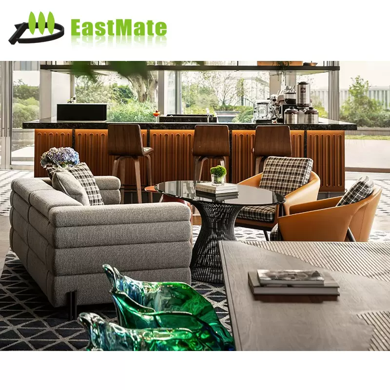 商务酒店组合沙发灵活布局公共区域  沙发厂家定制