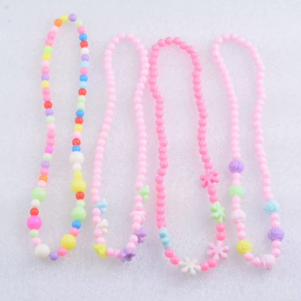 Accessories Necklace Children's Cute Flower Beads Halter Summer Breathable Matching Set Cartoon Jewelry Gift Box Gift