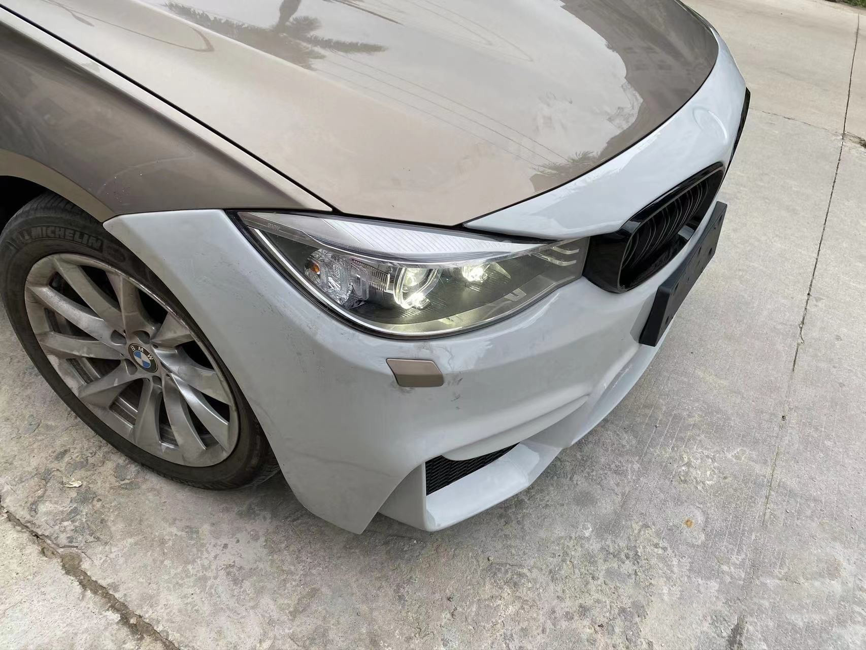 Bmw 3 Series Gtf34 Modified with M4-Style Wide-Body Front and Rear Bumper Kit, Non-Destructive Upgrade