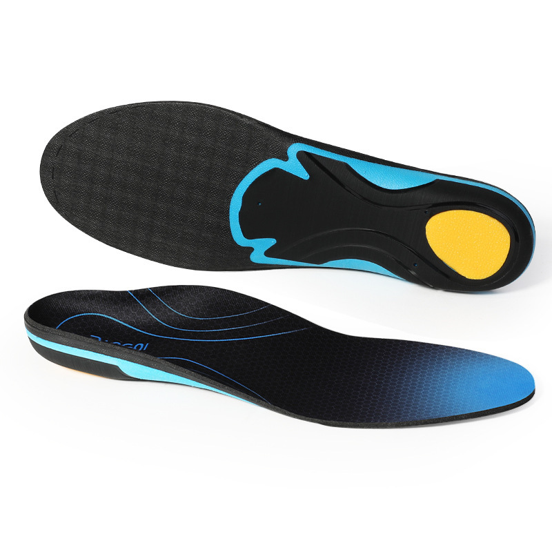 Soporte de arco transfronterizo plantilla deportiva transpirable absorbente de sudor corrección de pie plano baloncesto plantilla deportiva durante mucho tiempo