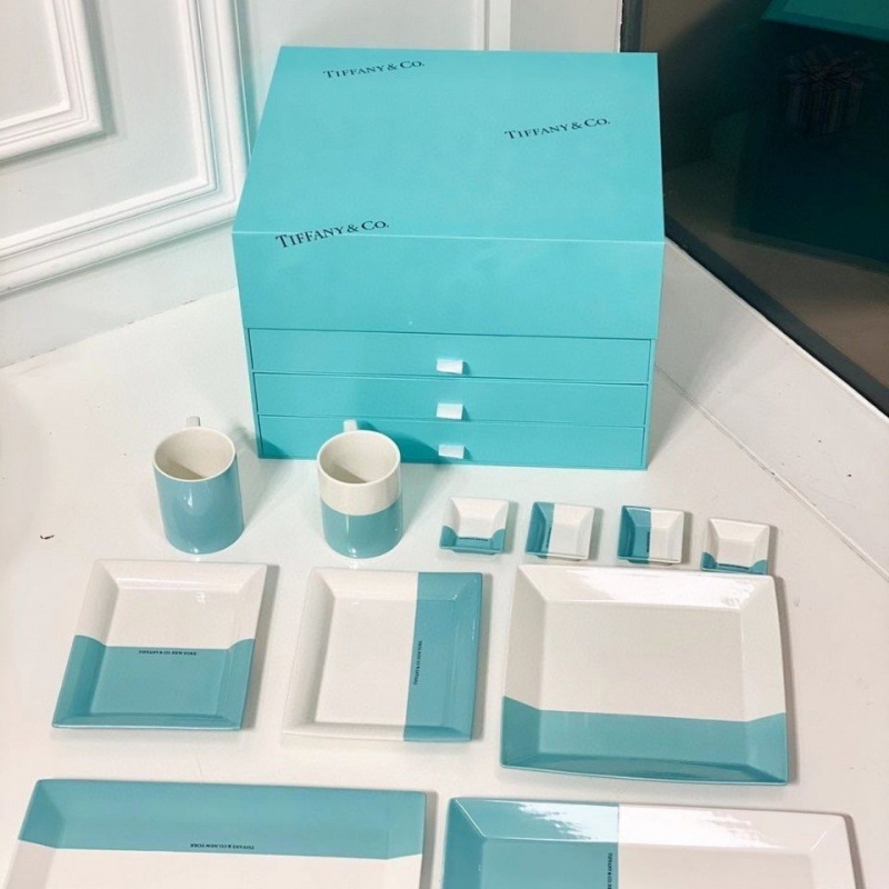 Tiffany Tiffany tableware Twelve 12 Set of parts originality gift Home Furnishing Mug A plate Valentine's Day