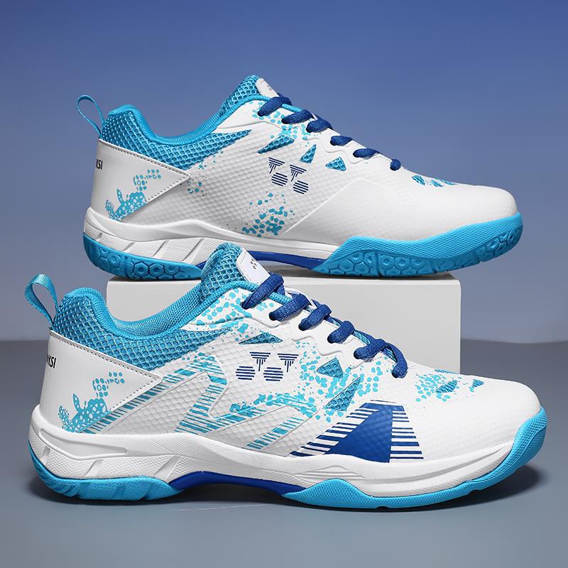 Genuine badminton shoes with a rubber sole, wide fit, unisex, professional tennis shoes, featuring a real carbon plate, non-slip design, and ultra-lightweight mesh upper Genuine badminton shoes with a rubber sole, wide fit, unisex, professional tennis shoes, featuring a real carbon plate, non-slip design, and ultra-lightweight mesh upper