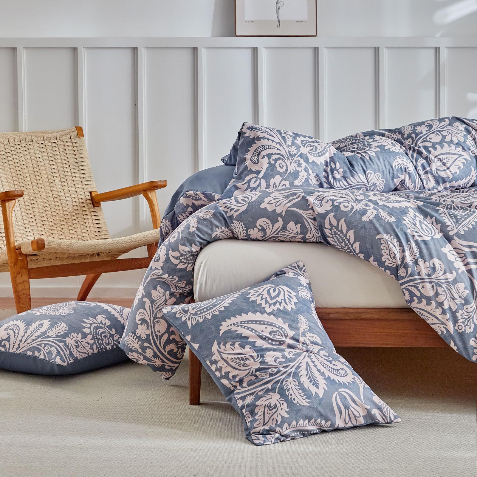 C:paisley Blue(no Comforter) Q