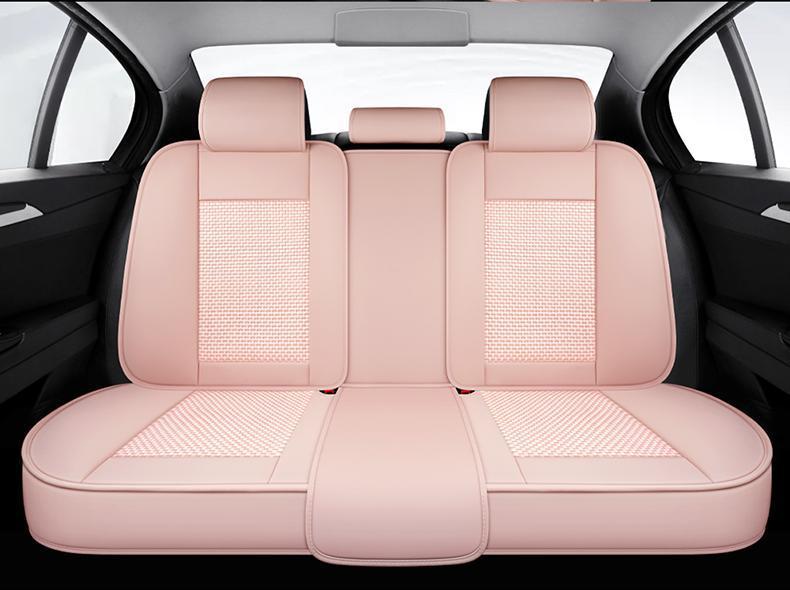 New car seat cover four seasons universal cushion summer ice silk breathable car seat cover net red full surround cushion