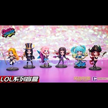 正版万代英雄联盟GALS POPQ版盲盒系列LOL潮玩手办公仔摆件礼物