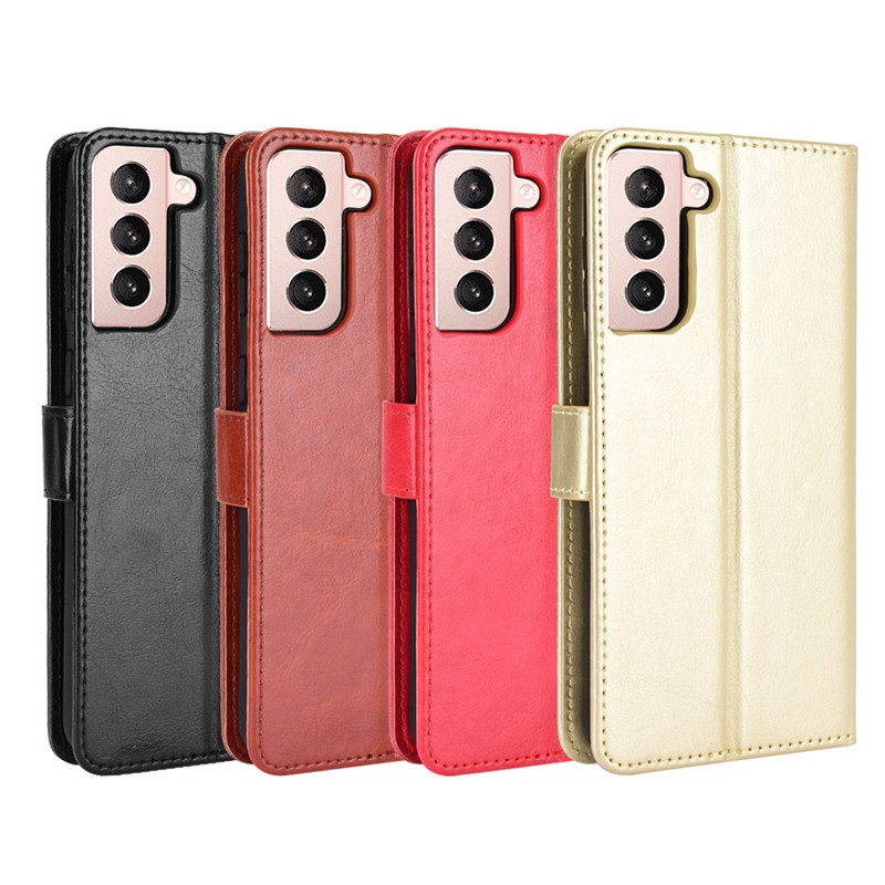 Suitable for Samsung S27 Plus Mobile Phone Case Galaxy S26 Ultra Leather Case Flip Cover Crazy Horse Pattern 25 Card Slots 23
