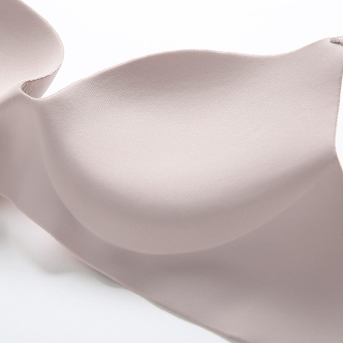 One-piece seamless, wire-free glossy underwear, foreign trade cross-border bra, women's push-up adjustable BC cup bra