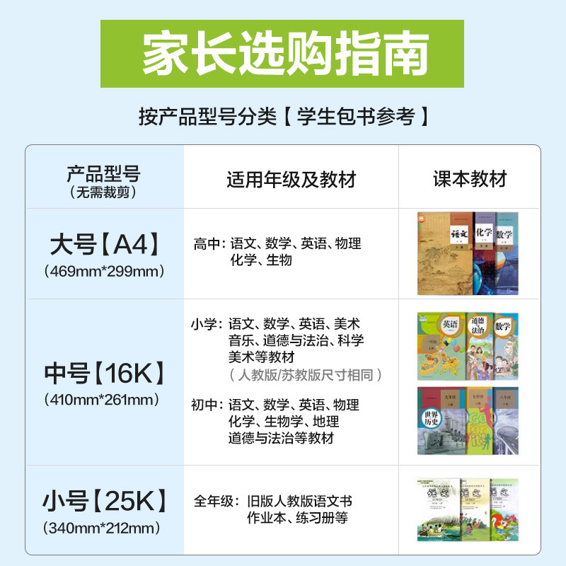 得力70555 70556 自粘本子皮包书膜保护套包书皮小学生用自粘透明|undefined