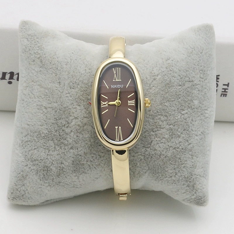 Браслет, золотые круглые кварцевые часы для студентов, fashionable dial, золотые часы