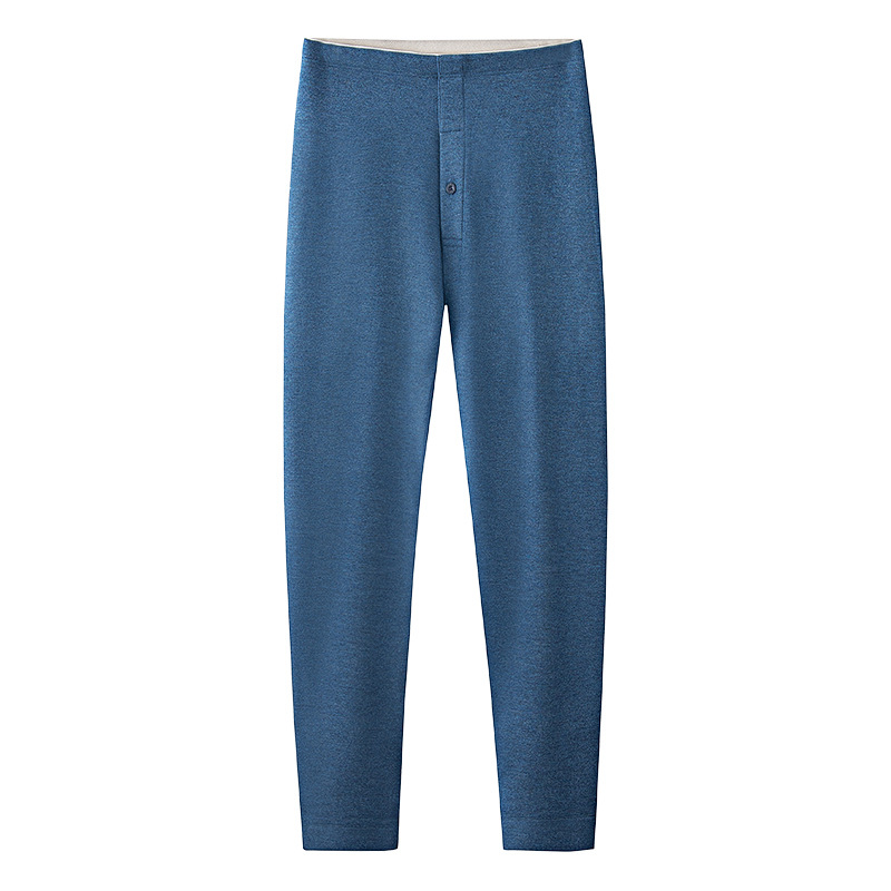 [Enorme y cálido] Nuevos pantalones calientes de otoño e invierno de lana de seda transfronteriza para hombres más leggings de terciopelo engrosados a prueba de frío