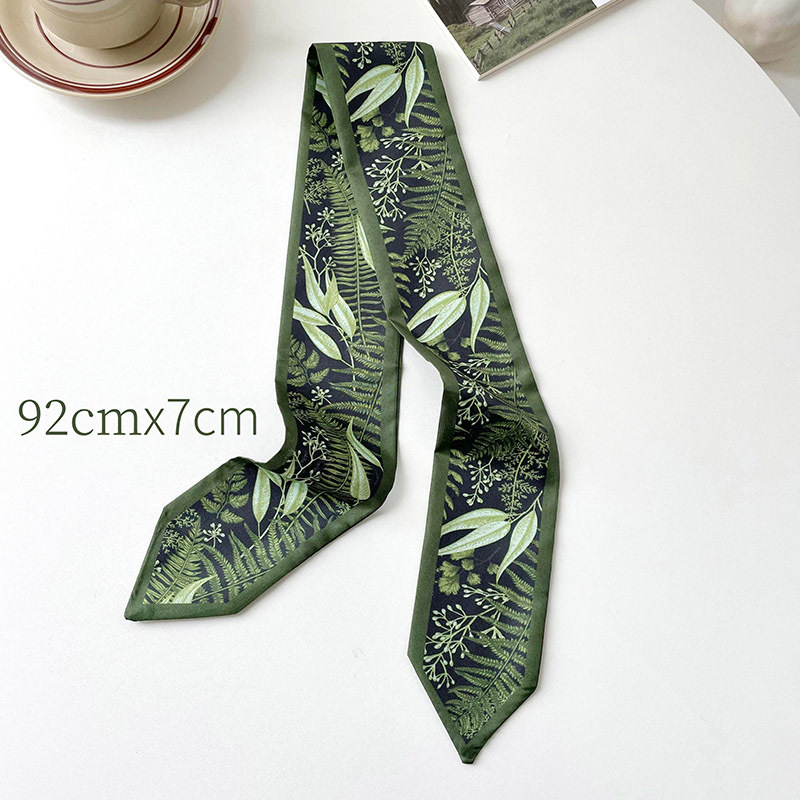 Gris verde hojas 92cm x 7cm