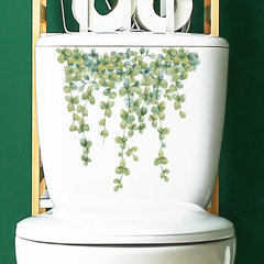 廠家外貿熱帶綠植葉子馬桶貼衛生間家居裝飾牆貼貼紙自粘批發跨境