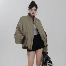 新款秋冬季獭兔毛两面穿短款皮草派克服外套百搭时尚抗风保暖爆款