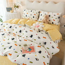纯棉布料婴儿宝宝床品面料儿童卡通被套服装斜纹全棉布头清仓批发