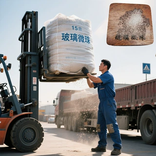塑料橡胶增重用玻璃微珠10-325目粒径均匀颗粒浑圆比重适中