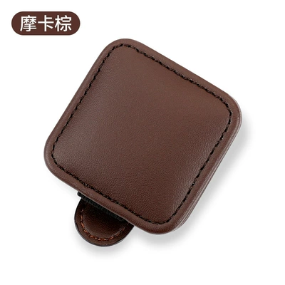 Car-Mounted Glasses Holder Multifunctional Eyeglass Car Glasses Clip/Bill Clip - mocha-brownno-logosingle