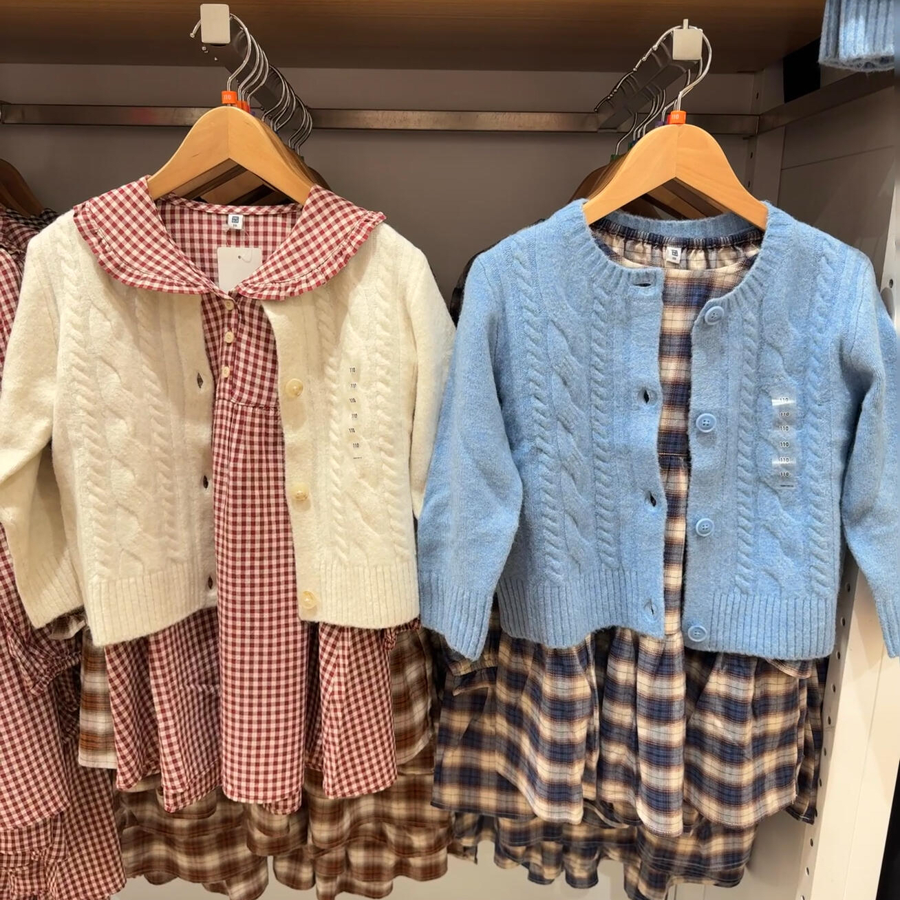 URAZ Girls' Soufflé Cardigan! Long-sleeved Sweater/Knit Cardigan/Outerwear 2025 Autumn Style 478173