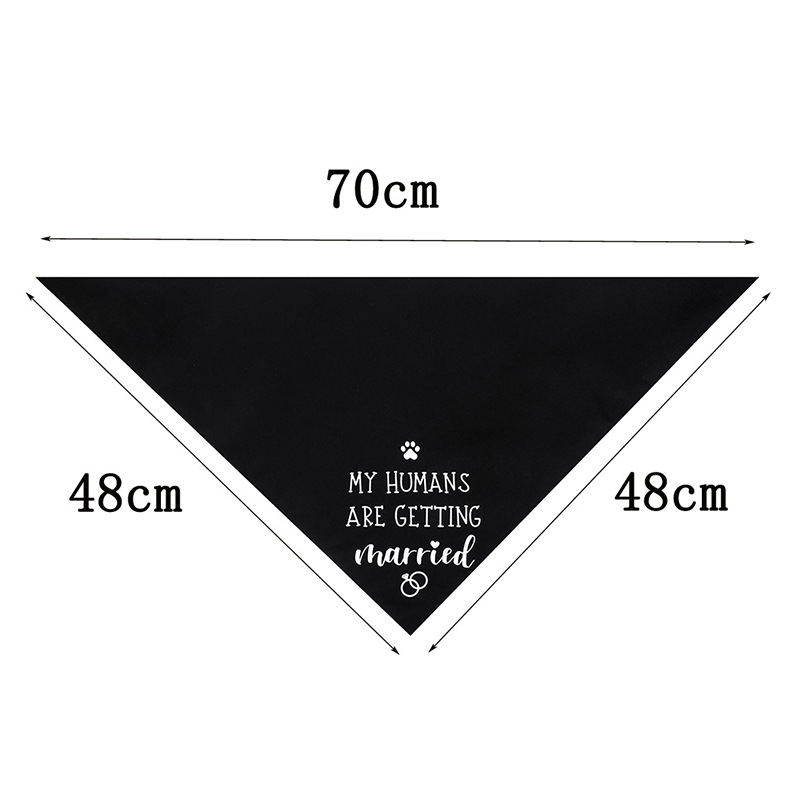 Fabricante en stock transfronterizo exclusivo para Amazon popular boda mascota triángulo toalla mascota bufanda perro triángulo toalla