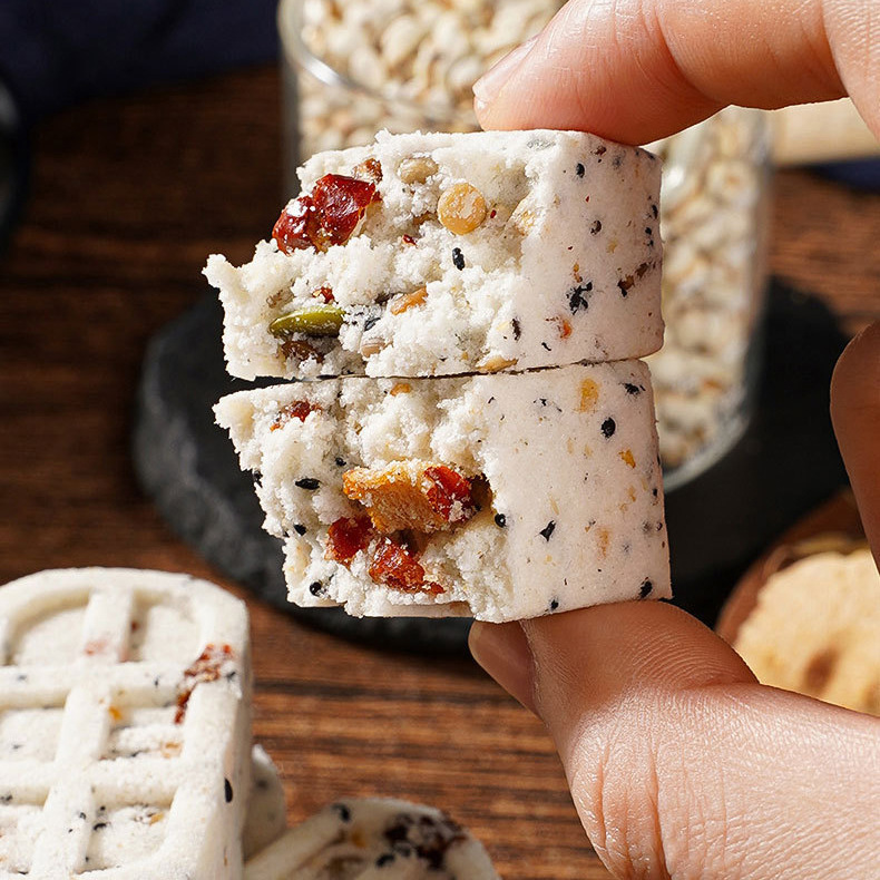 Red Date, Chinese Yam, Eight Treasures Cake, Nuts, Poria, No Added Sugar, Healthy Meal Replacement, Elderly Snack, Traditional Glutinous Rice Euryale Cake