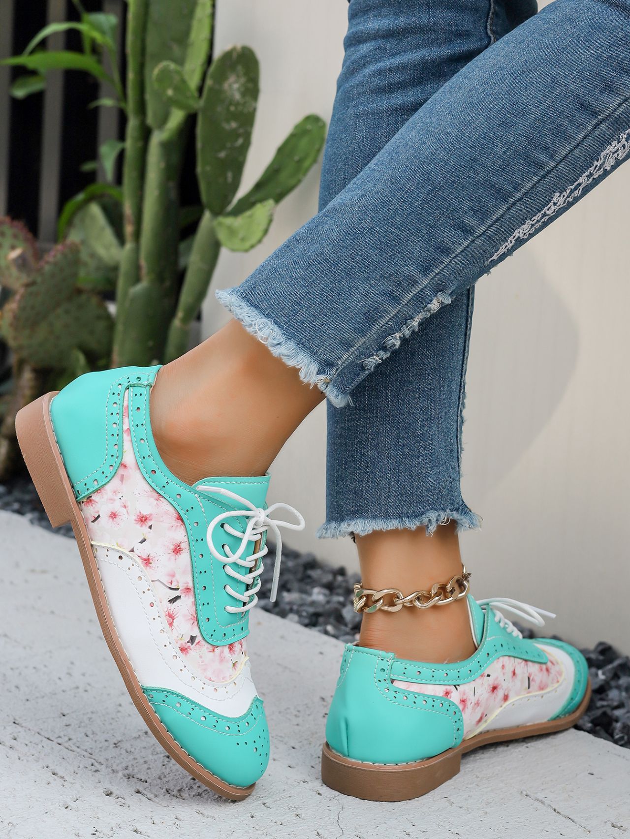 Dámské boty ve stylu brogue, velké velikosti_voghion.com