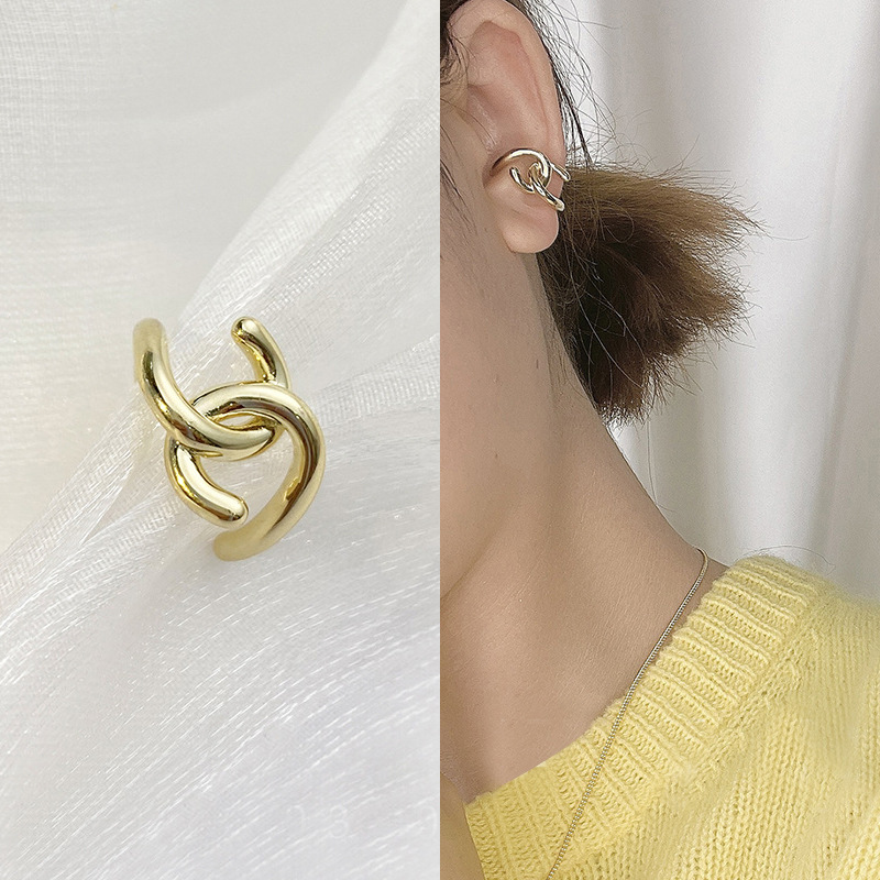 8g Weight Zircon Inlay Material Ear Studs Classification 1 Piece Quantity Daily Occasion Copper Material U Shape Pattern Women'S Gender Plating Design Fashion Style Fashion U Shape Copper Plating Zircon Women's Ear Studs 1 Piece 3